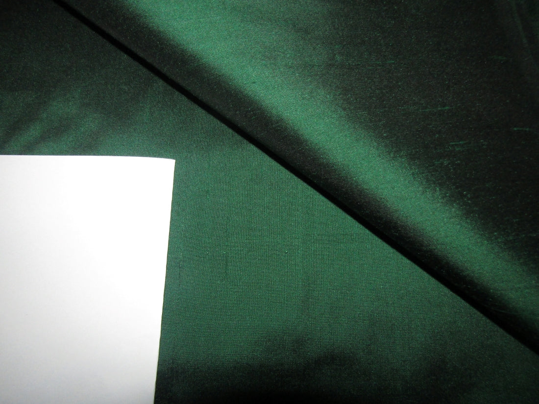 100% Pure SILK Dupioni FABRIC Dark Emerald Green 54" wide DUP74[2]