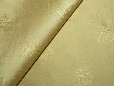 SILK Dupioni FABRIC Light Gold color with Jacquard 44" wide DUPSJ5[1]