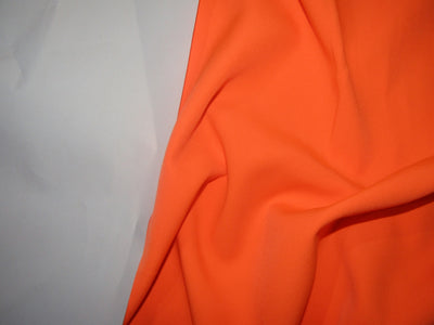 Scuba Crepe Stretch Jersey Knit fashion wear Dress fabric BRIGHT ORANGE ~ 58" wide[15404]