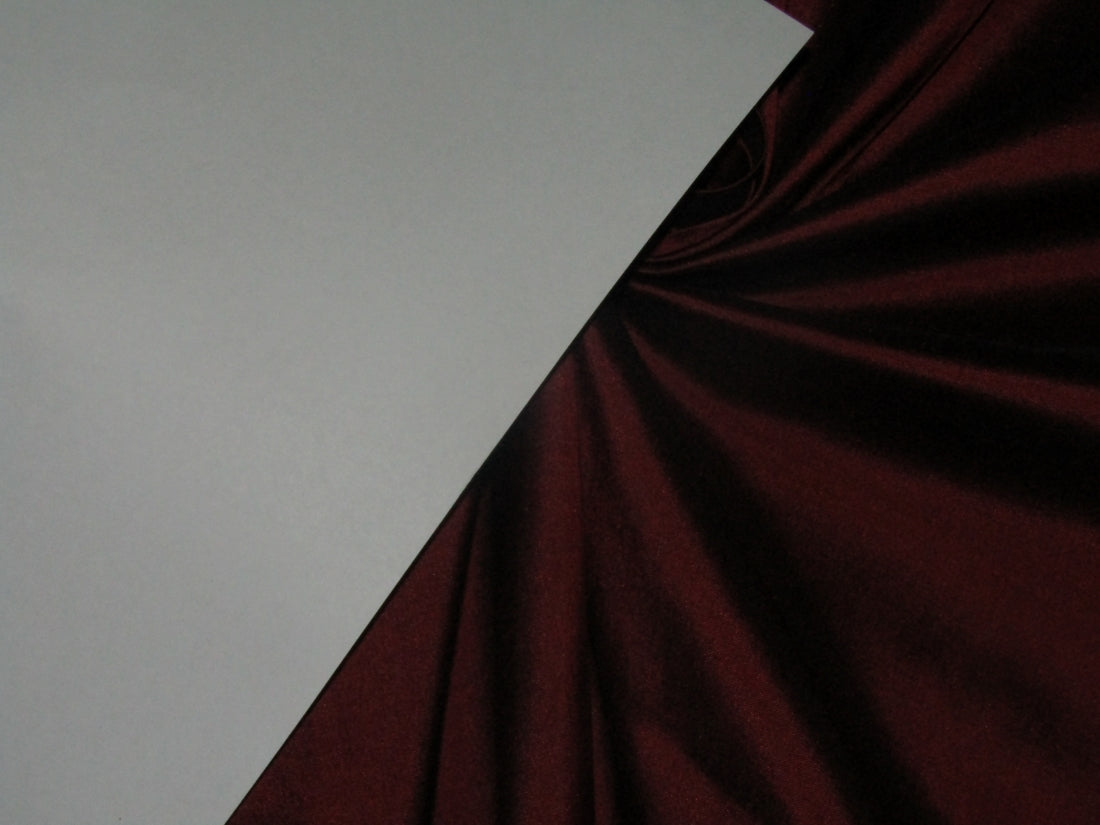 Silk dupioni Dark Wine / Black iridescent color 54" wide DUP62[2]/DUP144