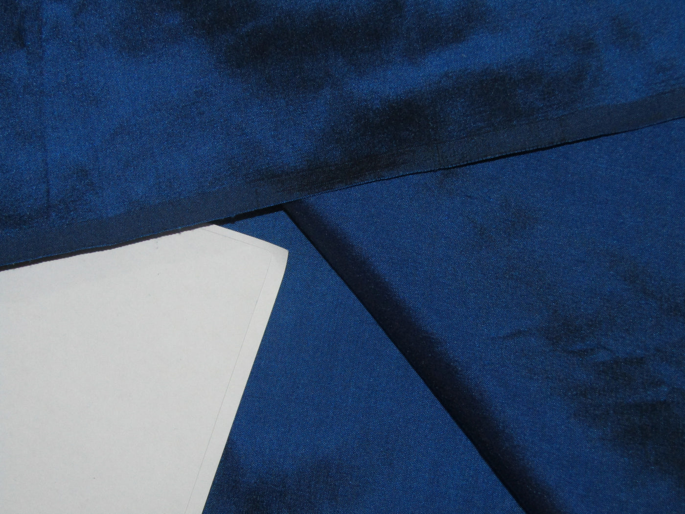 100% Pure silk dupion fabric Peacock Blue color 54" wide DUP397[2]