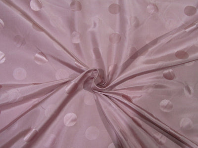 Silk taffeta jacquard fabric dusty rose pink DAMASK 54" WIDE TAFJ28b