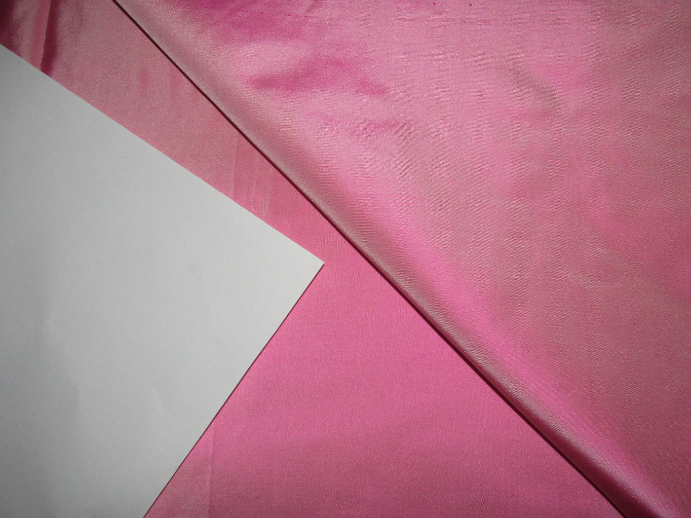 Pure SILK TAFFETA FABRIC Lipstick Pink x Ivory color TAF225[3]