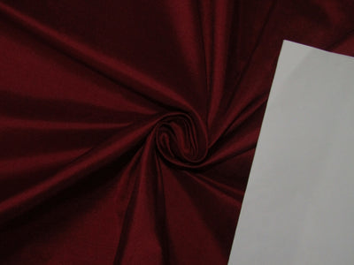 100% PURE SILK DUPIONI FABRIC BURGUNDY color 54" WIDE DUP267[4]