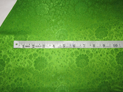 Brocade jacquard fabric green floral color 44" wide BRO861A[4]