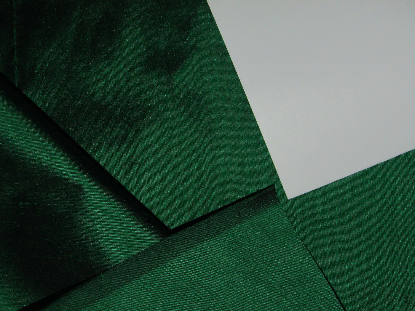 100% Silk Dupioni fabric green x black color 54" wide DUP275