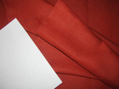 Silk linen fabric Brick Red color 54" wide [ 85% silk 15% linen] [12972]