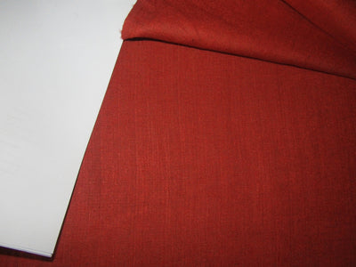 Silk linen fabric Brick Red color 54" wide [ 85% silk 15% linen]