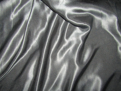 100% Silk Satin fabric 44" wide GREY 80 gms [21.34 momme]