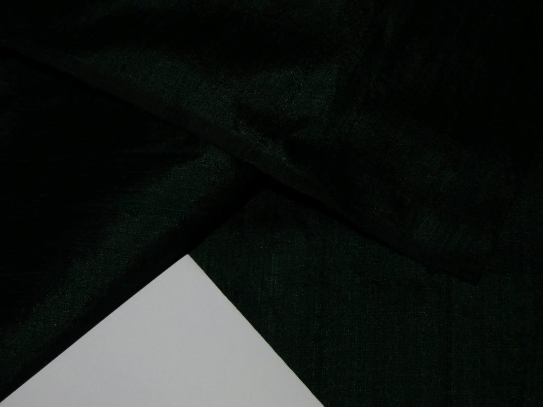 100% pure silk dupioni fabric dark green 54" wide with slubs MM2[9]