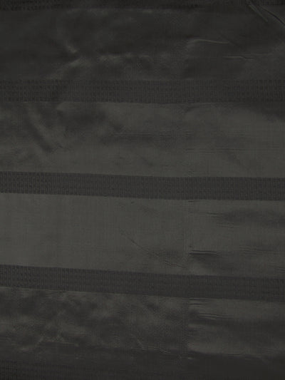 100% SILK TAFFETA FABRIC Dark Steel Grey colour with jacquard design 54" wide TAF#SJ5[1]