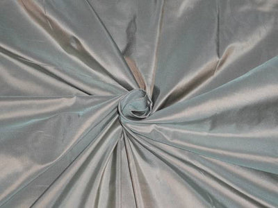 100% PURE SILK TAFFETA FABRIC RICH PALE GREEN WITH LIGHT GOLD SHOT color 54" wide TAF32[1]