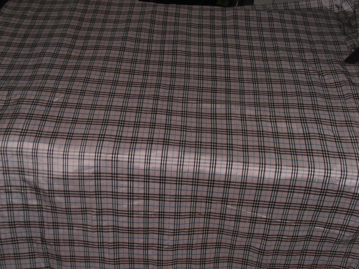 100% silk dupion rich pink /black/white Colour Plaids~ 60" wide DUP#C82[2]