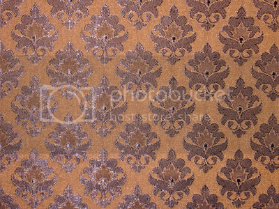 Silk Brocade Mustardy Dusty Brown & Black 44" wide BRO173[1]