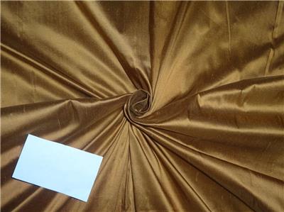 100% silk dupion copper x brown color 54" wide DUP233