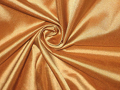 Pure SILK TAFFETA FABRIC Golden Copper color 44" wide TAF90[3]