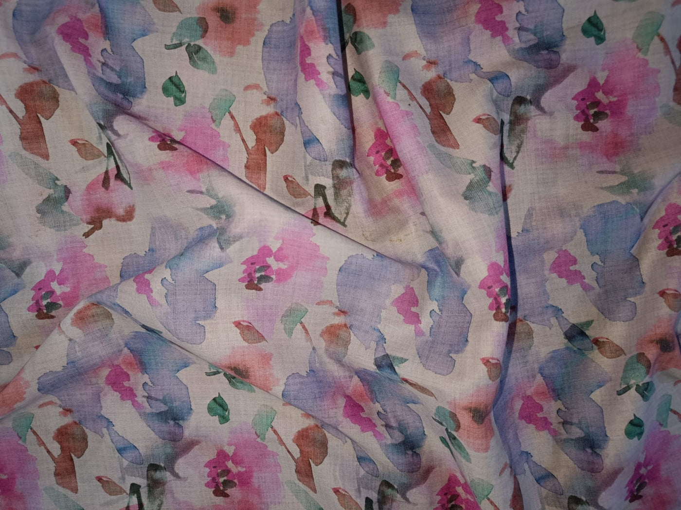 100% Pure Cotton lawn Pastel Floral printed fabric 44" wide [13045/49/50/54]