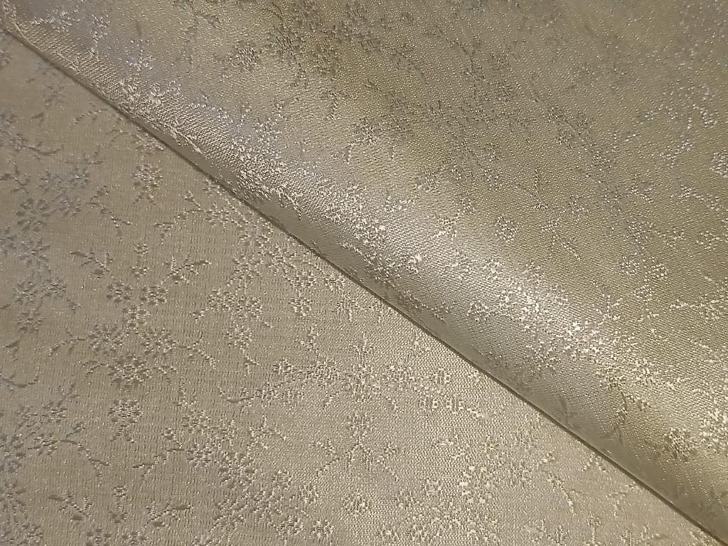 Silk Brocade Fabric Soft Light Cream 44" wide BRO148[6]