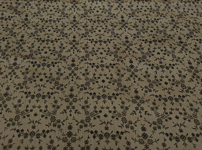 Silk Brocade fabric Dusty Grey & Black color 44" wide BRO200[3]