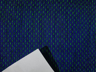 Spun SILK BROCADE FABRIC BLUE & Green COLOR 44" WIDE BRO388[5]