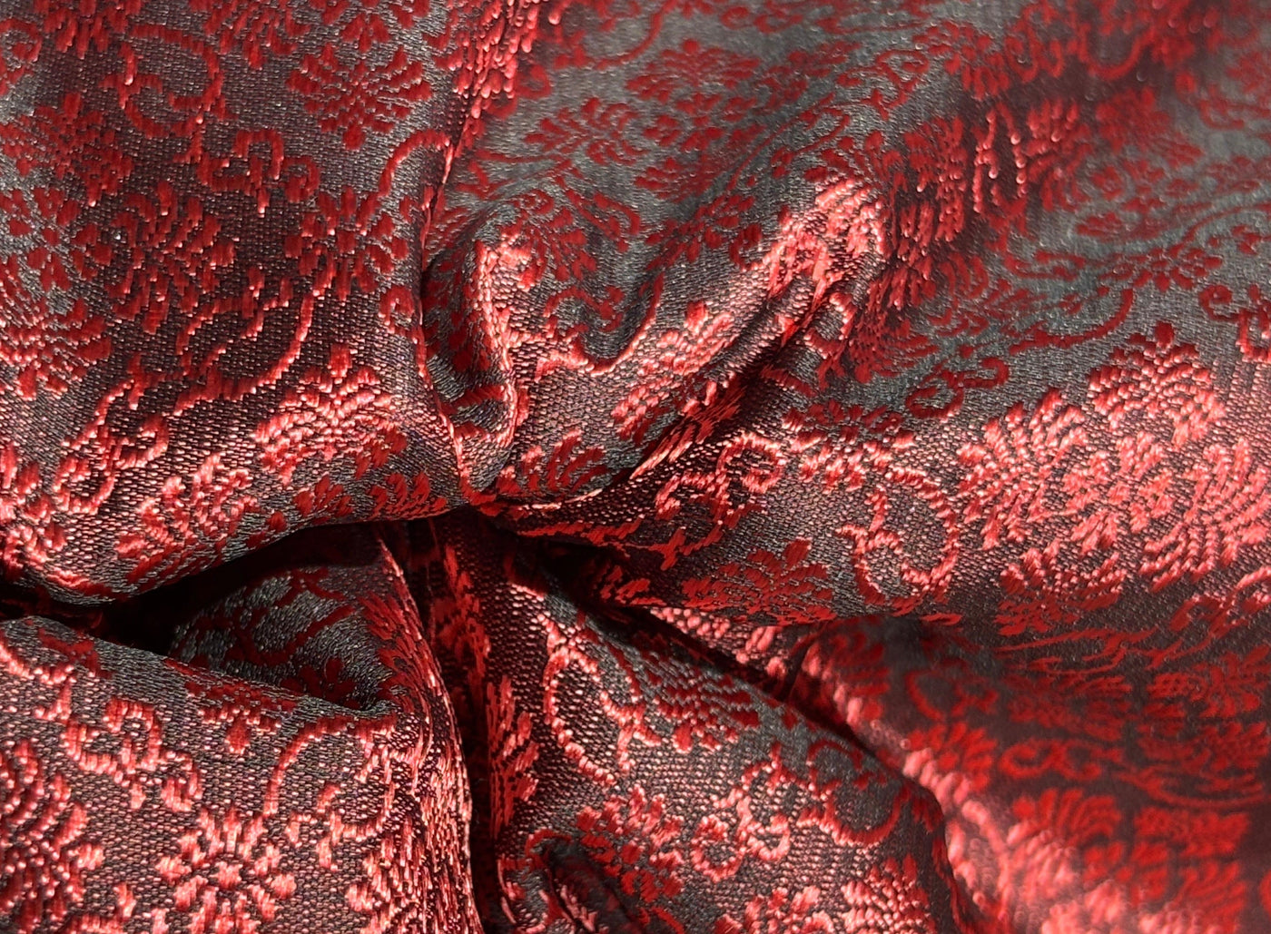 Brocade Fabric Ruby color Jacquard 44" BRO1028[4]