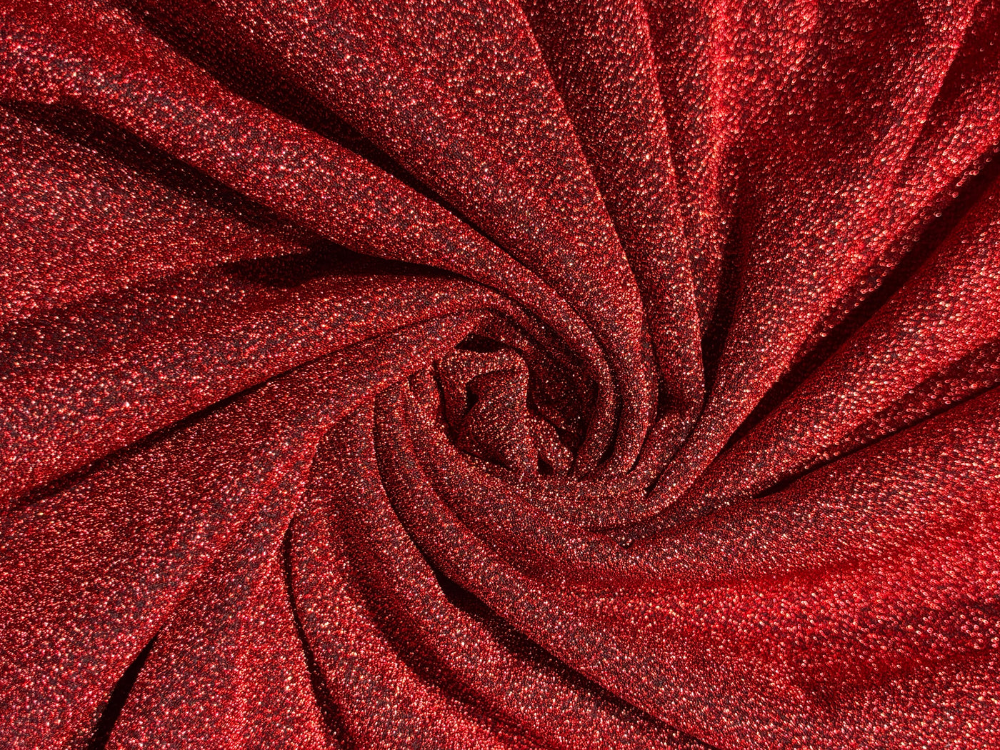 Polyester shimmer Lycra fabric ~ 58&quot; wide available in 4 colors red ,navy, green and black [18276/77/78/79]