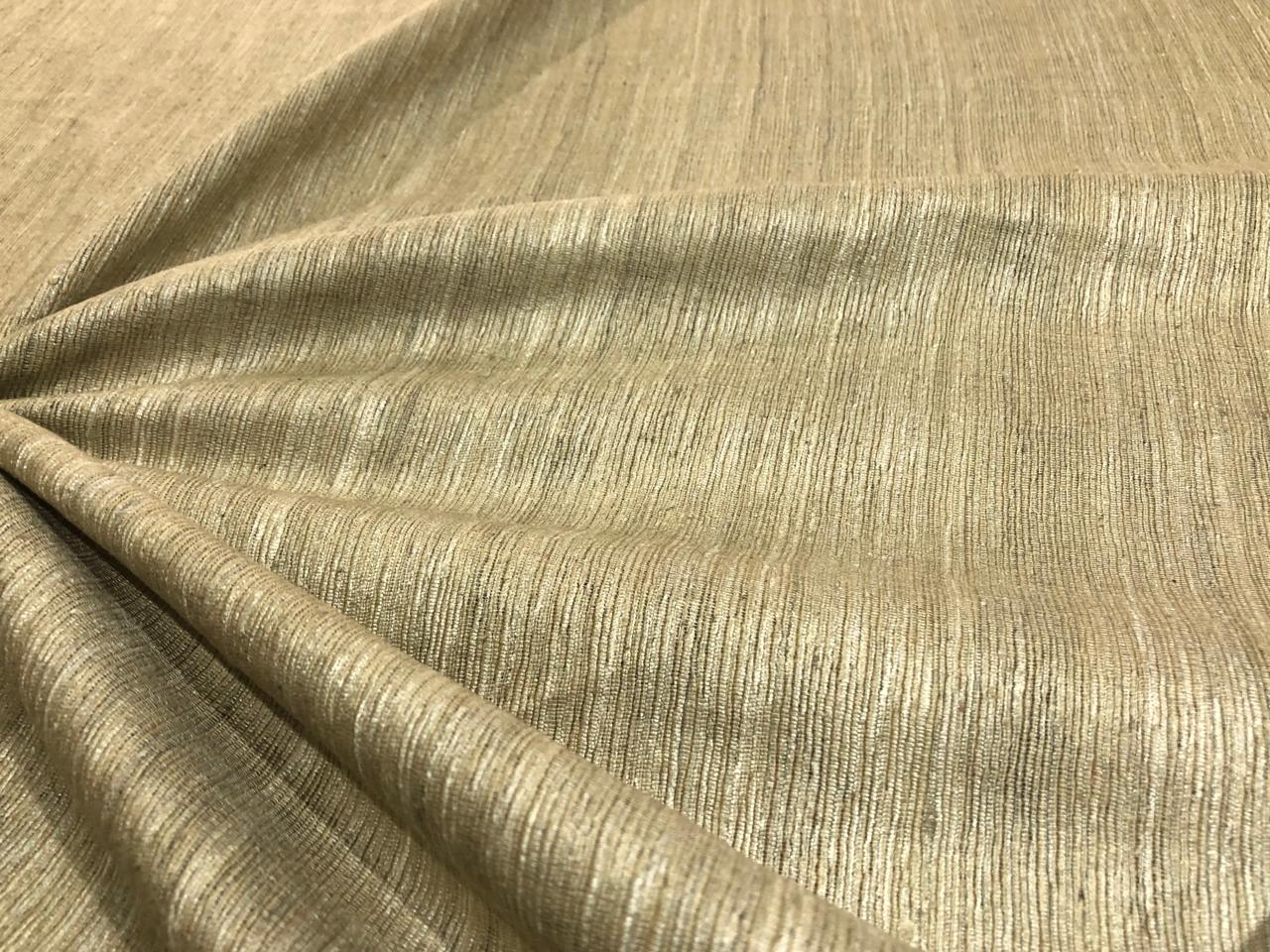 Munga x Tussar x eri silk ribbed stripe available in 3 colors charcoal, beige and purple