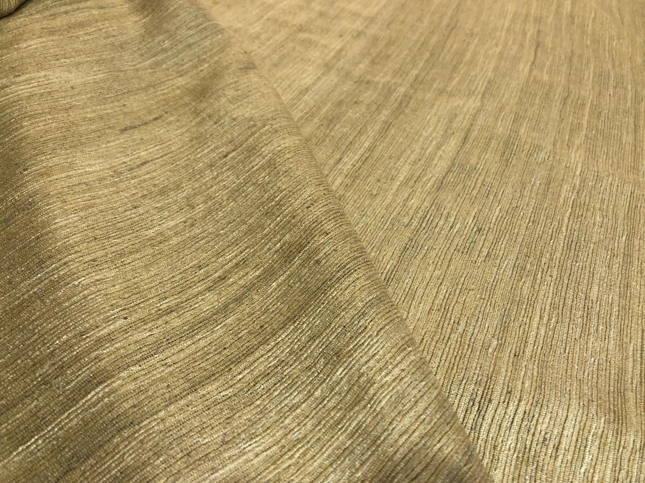 Munga x Tussar x eri silk ribbed stripe available in 3 colors charcoal, beige and purple