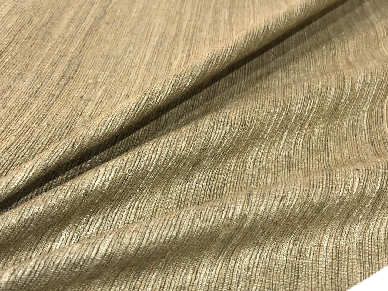 Munga x Tussar x eri silk ribbed stripe available in 3 colors charcoal, beige and purple