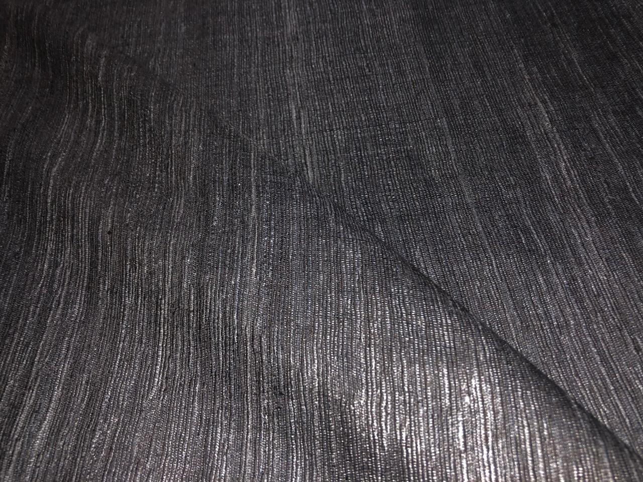 Munga x Tussar x eri silk ribbed stripe available in 3 colors charcoal, beige and purple