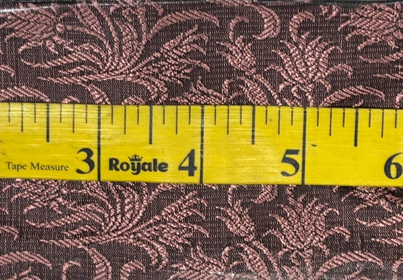 Brocade Fabric  brown with pinkish brown Floral Jacquard  44" BRO1029[1]