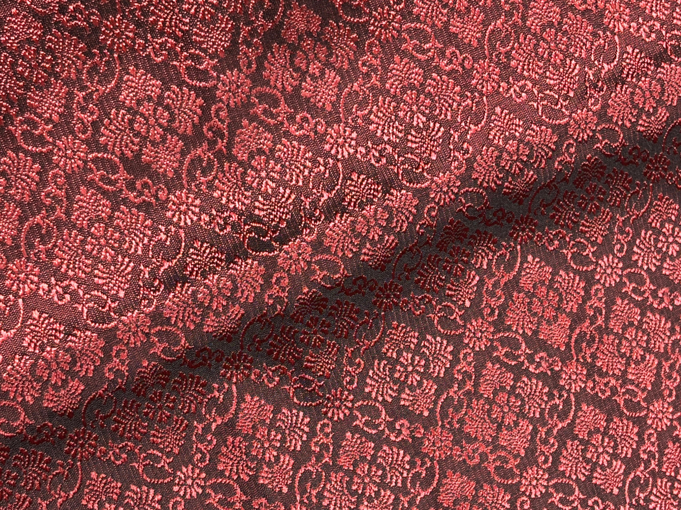 Brocade Fabric Ruby color Jacquard 44" BRO1028[4]