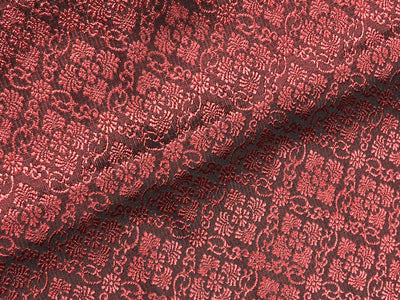 Brocade Fabric Ruby color Jacquard 44" BRO1028[4]