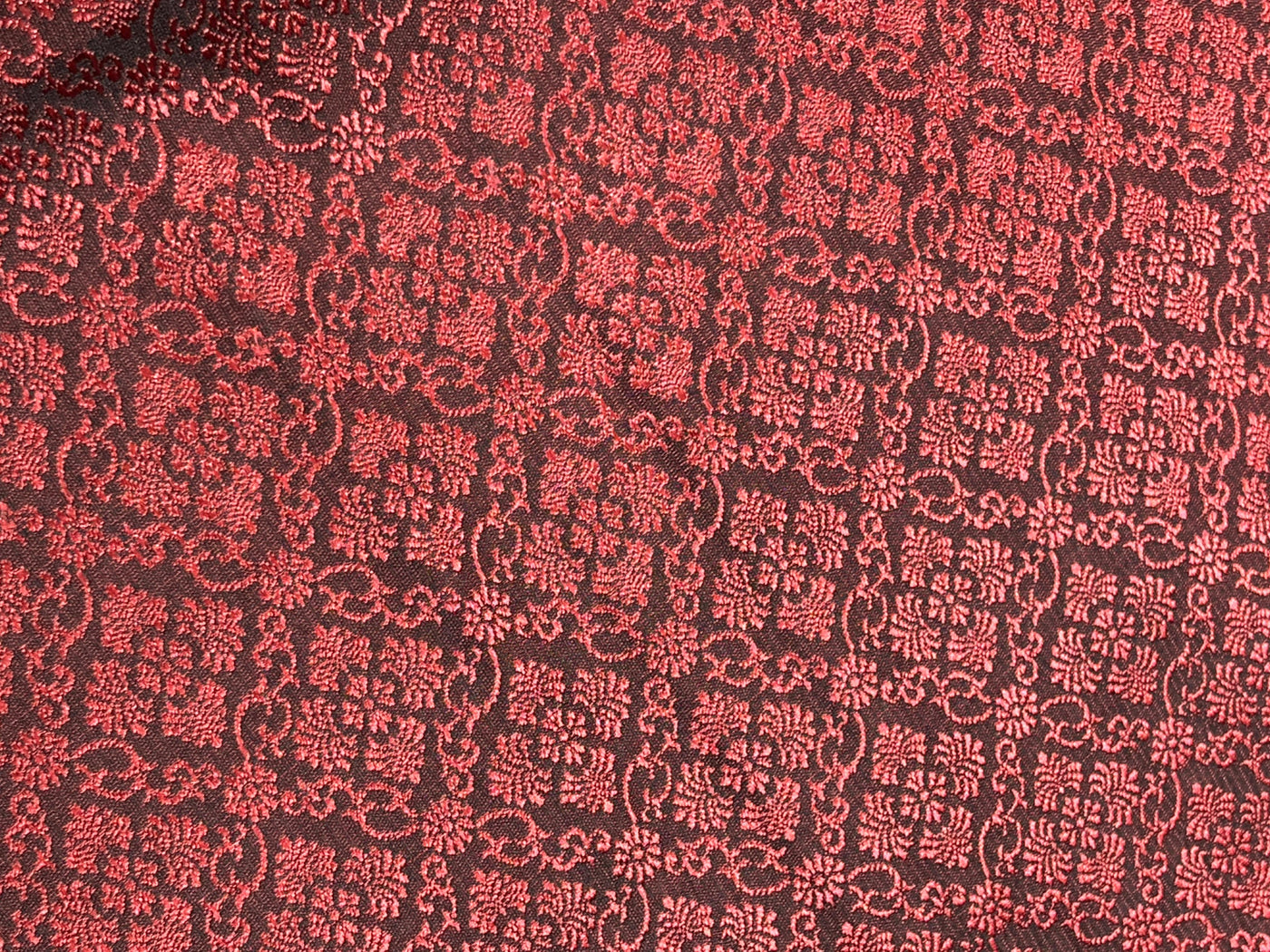 Brocade Fabric Ruby color Jacquard 44" BRO1028[4]