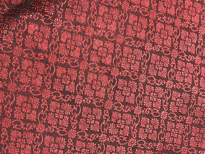 Brocade Fabric Ruby color Jacquard 44" BRO1028[4]