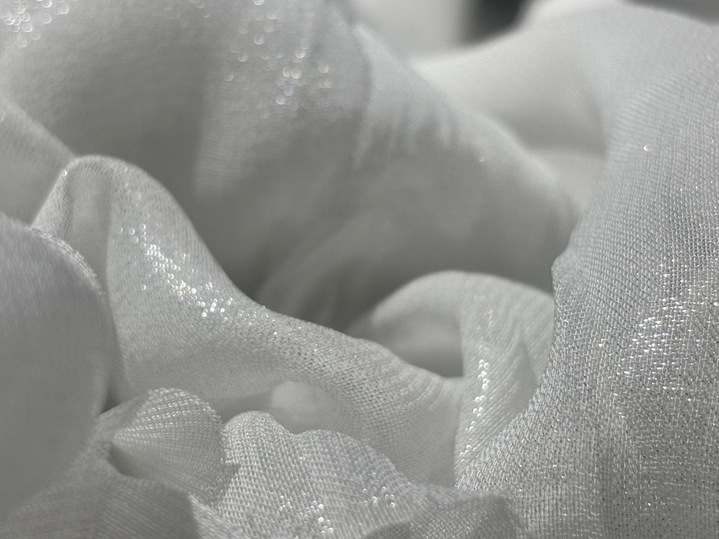 Viscose Georgette Lurex fabric 44" width available in 2 colors gold and silver [18813/14]