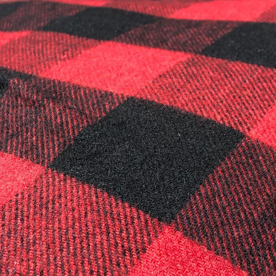 100% Wool  Fabric Red and Black plaids [17724]