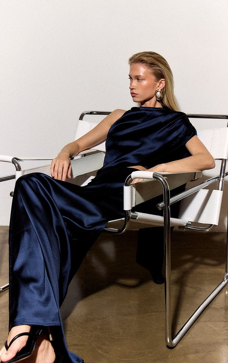 Silk Dupioni Fabric Navy Blue 54" wide DUP349[1]