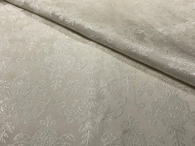 Silk Brocade fabric white ivory self jacquard jacquard BRO1025[4]