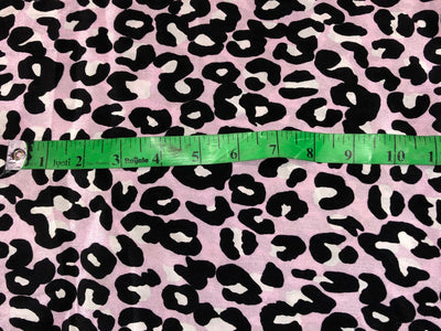 100% Pure Silk Satin 80 grams lilac  with tiger print 54"Wide Fabric [18288]