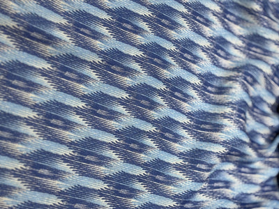 100% Cotton Linen ikat digital print 44" wide available in 4 different styles turquoise,blue and white/blue and white/ice blue,blue and white and orange [17164/65/66/67]