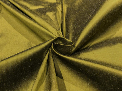 Silk Dupioni fabric army green color 54" wide DUP422