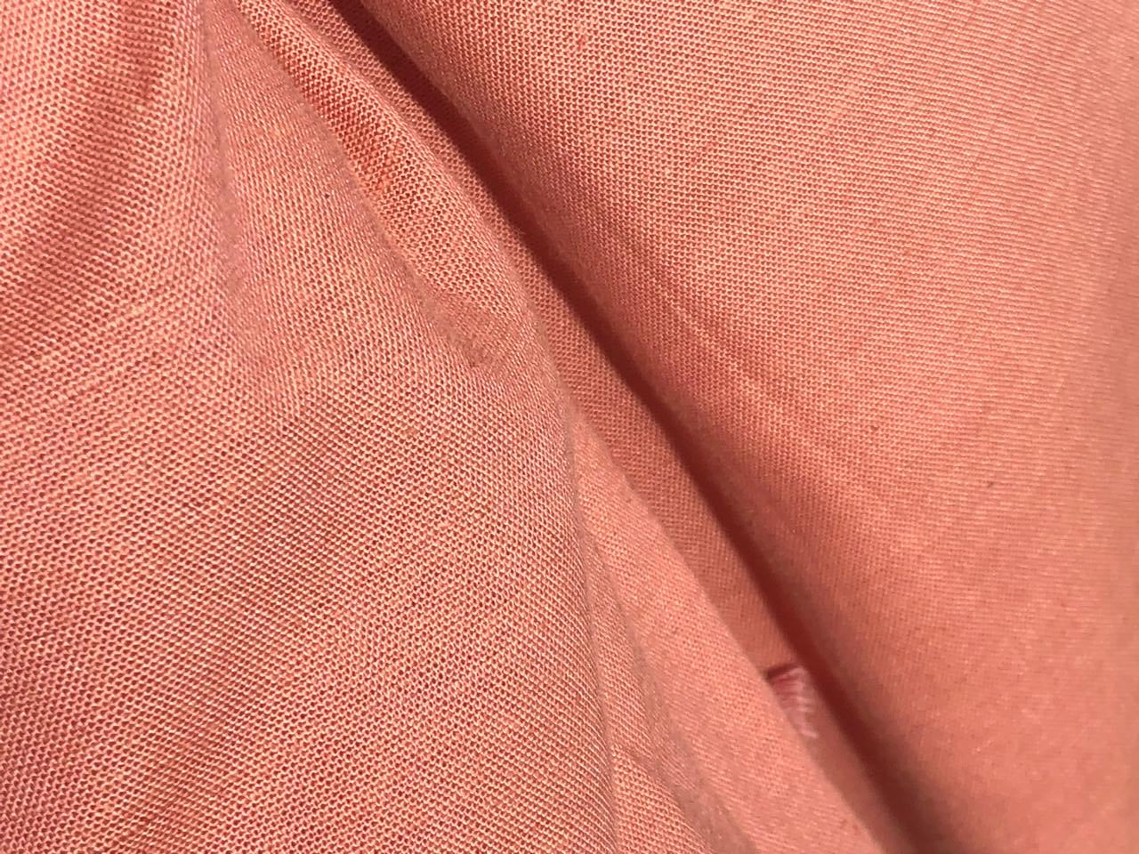 Linen  75% COTTON 25%  54" wide two tone linen peach x pink [17721]