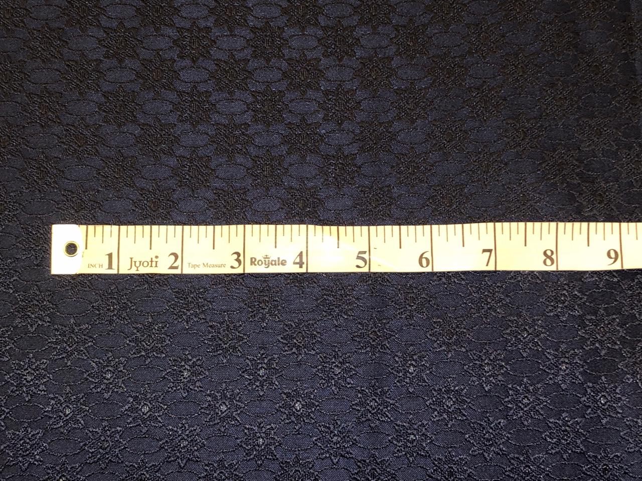 Silk Brocade fabric available in 2 colors navy and dark wine BRO1085[2/3]