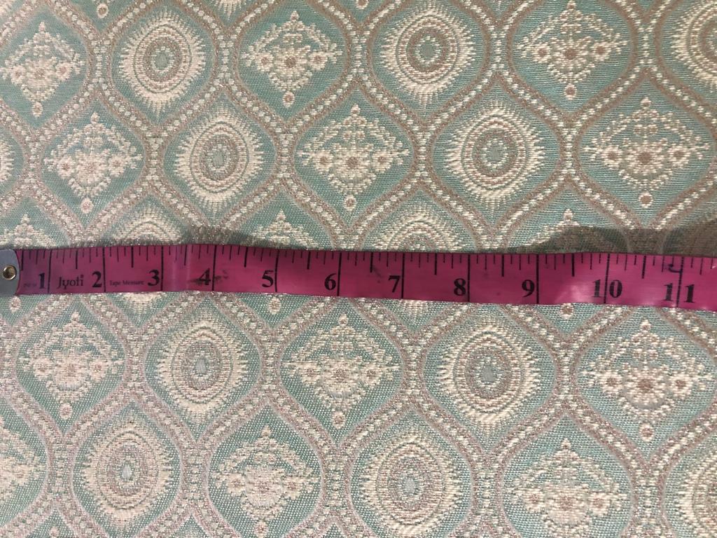 Brocade Fabric 44" wide BRO848/BRO907 available in two designs and color blueish grey and dusty rose red