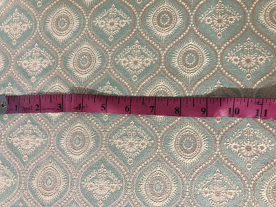 Brocade Fabric 44" wide BRO848/BRO907 available in two designs and color blueish grey and dusty rose red