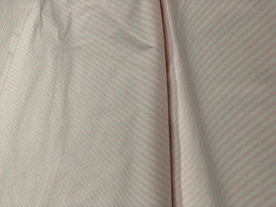 100% Cotton Poplin 58" wide pastel pink 3mm stripes running horizontal by the yard [17621]