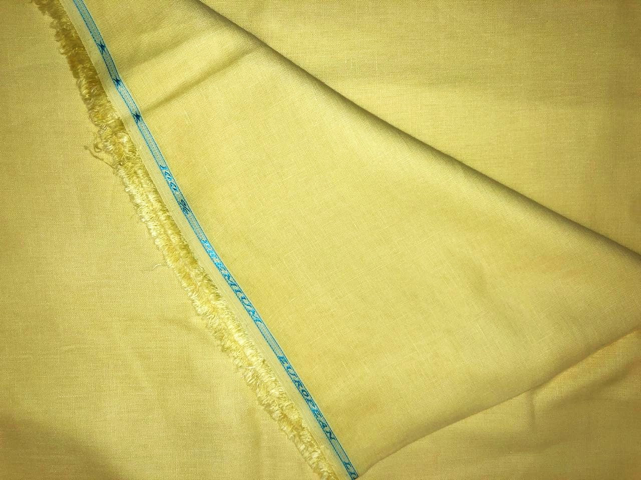 100% linen 40 LEA 58"wide available in 3 colors teal blue , teal green and lemon yellow [18530/31/32]