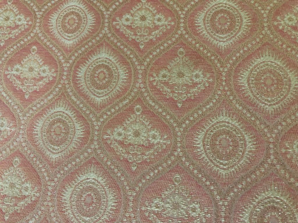 Brocade Fabric 44" wide BRO848/BRO907 available in two designs and color blueish grey and dusty rose red