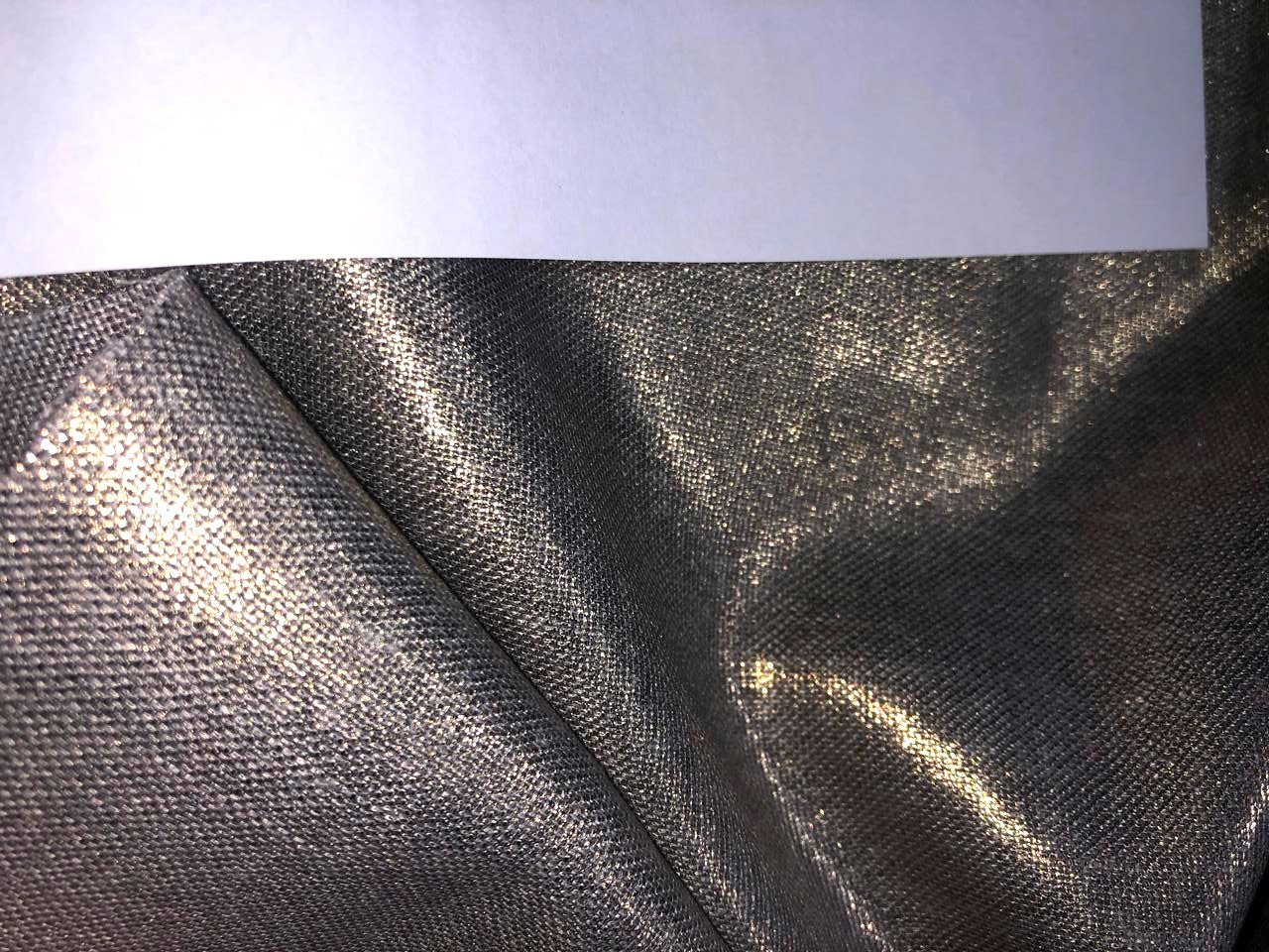 Linen  Lurex  Fabric 58" wide available in 5 variants IVORY, POWDER BLUE ,GOLD X BLUE ,CREAM X GOLD and GOLD DUST